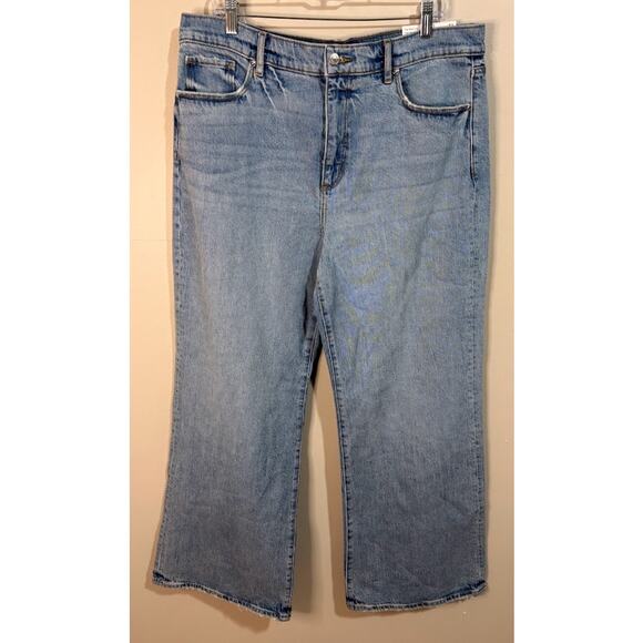 Loft The Wide Leg High Rise Jeans Size 14 (32) NWT - Picture 1 of 8